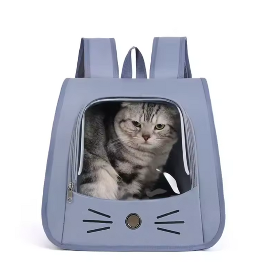 Pet Carrier Breathable Backpack Blue