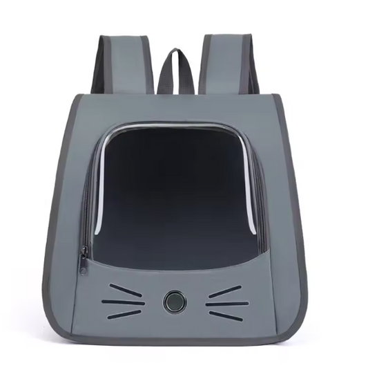 Pet Carrier Breathable Backpack Grey