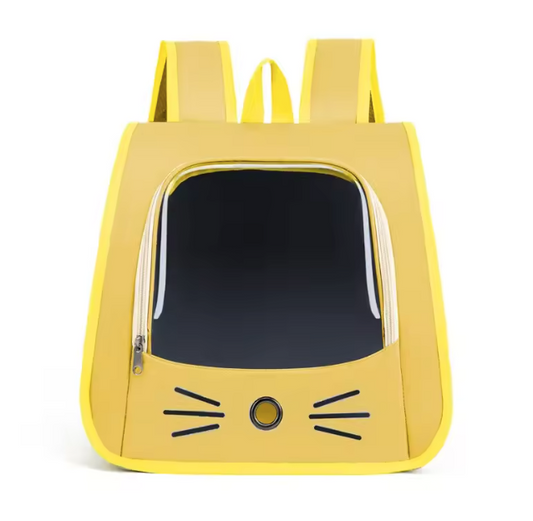 Pet Carrier Breathable Backpack Yellow
